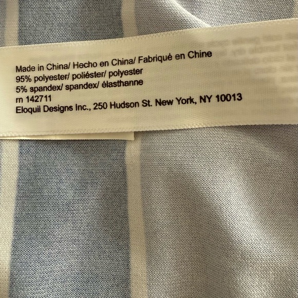 Eloquii Blue Faux Wrap Tie Front Maxi Dress - Picture 12 of 15